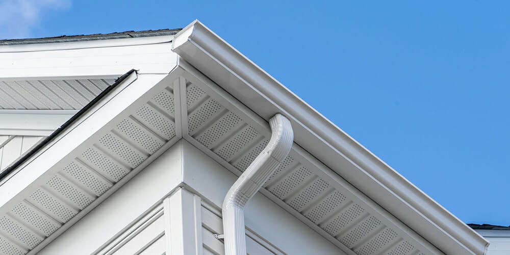 Gutter work by a St. Louis gutter company on a home in Ballwin, Missouri
